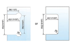 Standard Duty Shower Hinges With Covers Wall to Glass Bathroom Door Clamps L-5102